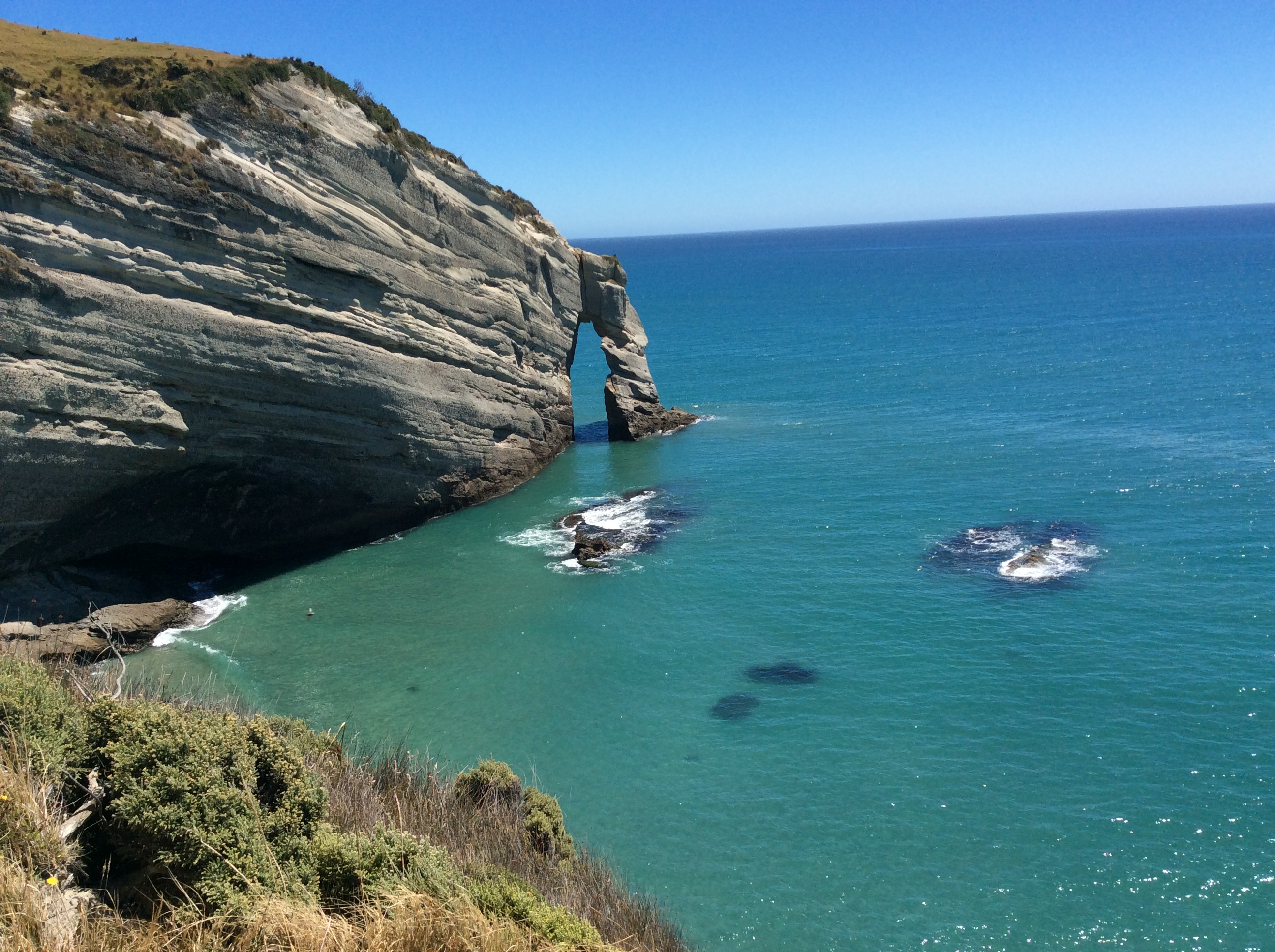 Cape Well Views ( the darkspots in the sea are stingrays