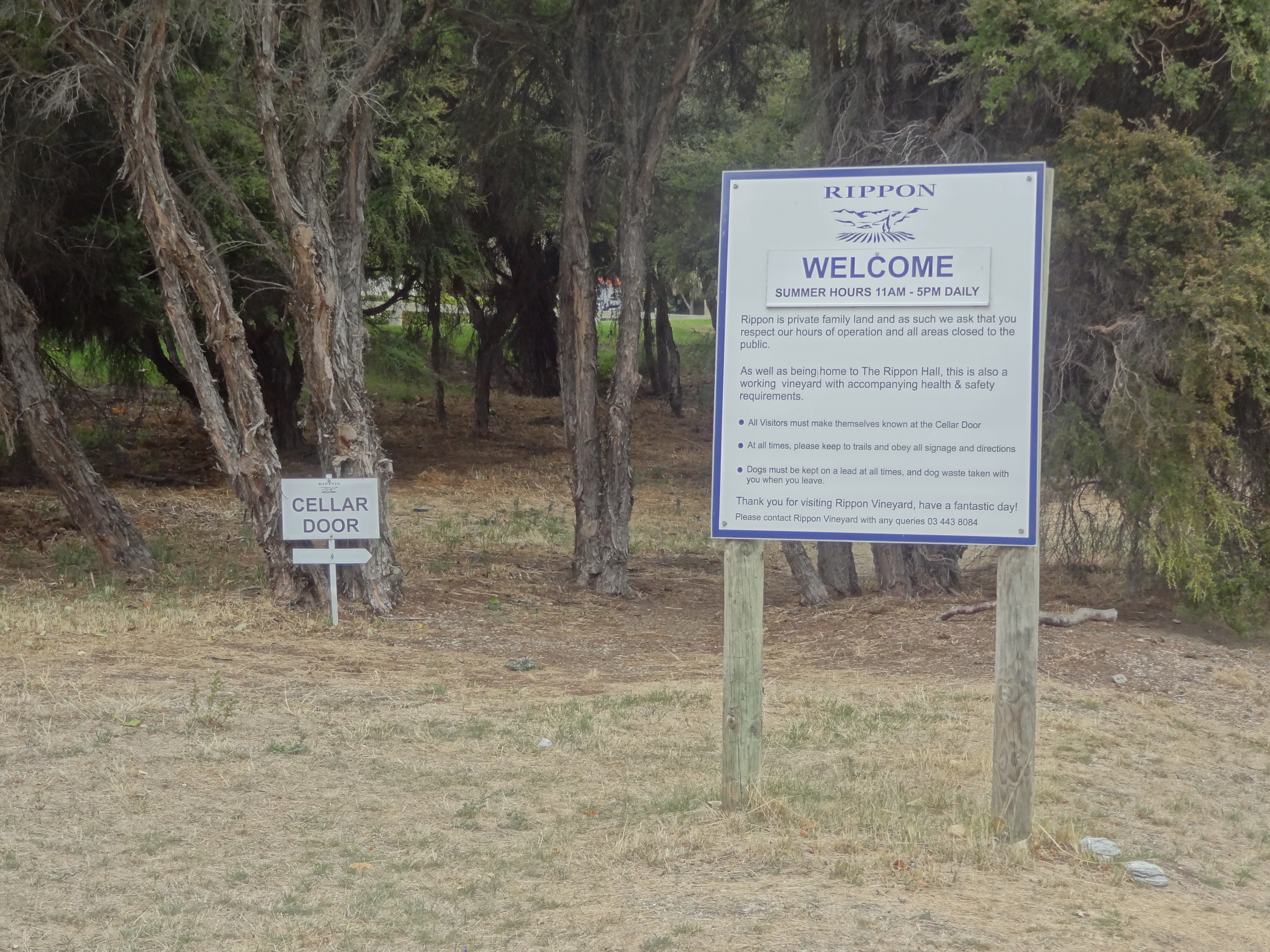 Rippon Vineyard - we resisted the temptation of entering the cellar door on this occasion